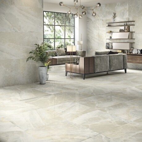 PORCELANATO PARA PISO Y PARED RECTIFICADO TIPO PIEDRA ONIX PEI3 60X120 BALDOCER GAMAS DE BLANCO