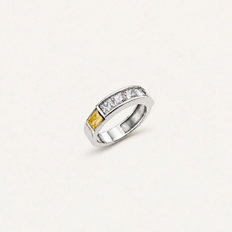 Anillo Waldorf White - Plata y Oro Anillo Waldorf White - Plata y Oro