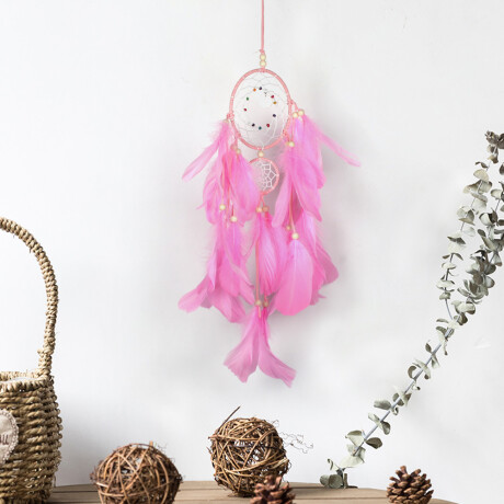 Atrapasueños Blanco Dije Rosa