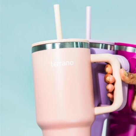 Vaso Spotie Cup Terrano Acero Inoxidable ROSA