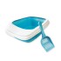 Baño Sanitario Arenero Gato Bandeja Abierto Con Pala Litera Variante Color Celeste
