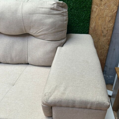 [OUTLET] Sillón Sofá de 3 Cuerpos Amsterdam en Lino– Estructura de Madera Maciza y Confort Soft Color Beige [OUTLET] Sillón Sofá de 3 Cuerpos Amsterdam en Lino– Estructura de Madera Maciza y Confort Soft Color Beige