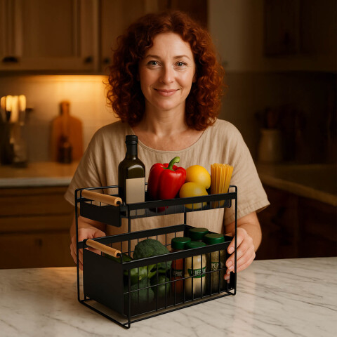 Estante Organizador Bajo Mesada Alacena Cocina 2 Cajones IMBACK Estante Organizador Bajo Mesada Alacena Cocina 2 Cajones IMBACK