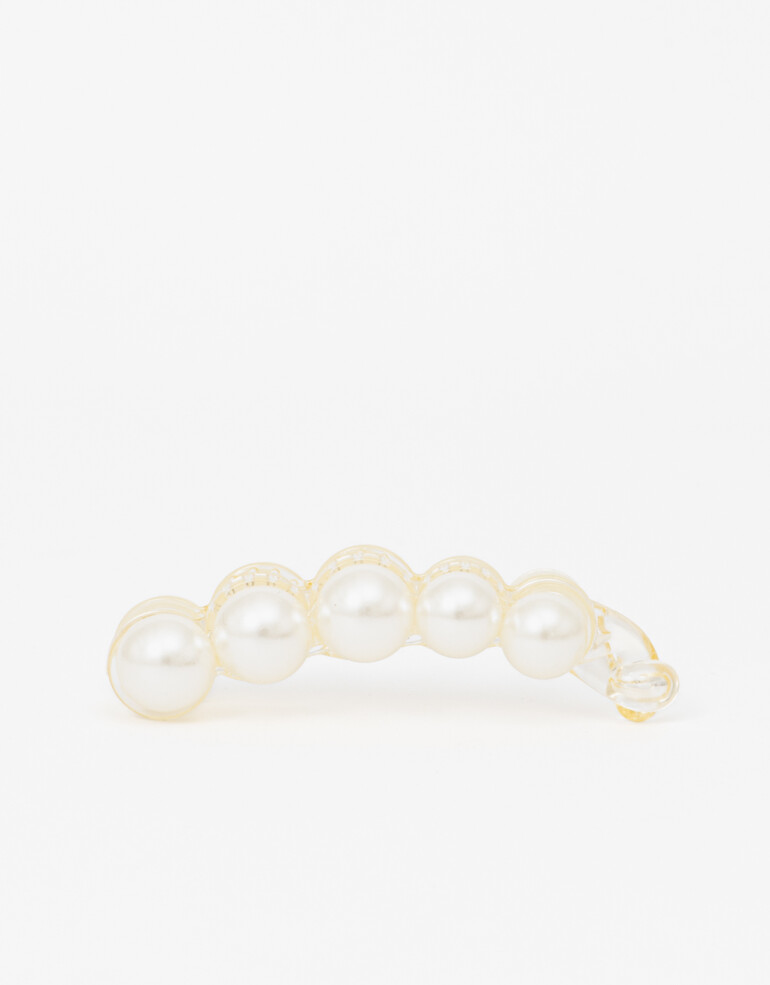 Bananas Perla Broche Banana Perlas - Blanco Nacarado/perlado