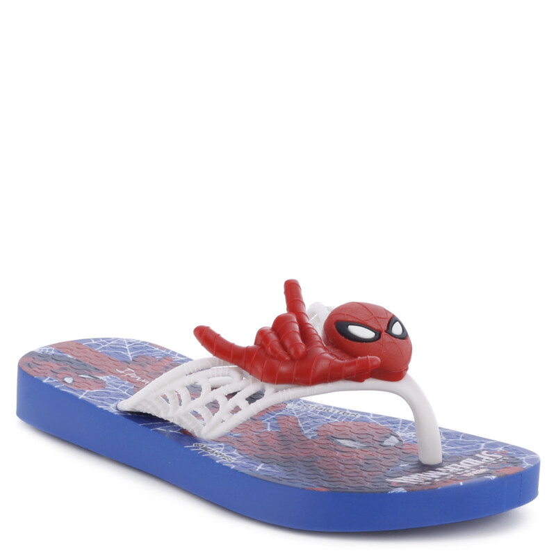Sandalias Infantiles Ipanema Hombre Araña Action Azul - Blanco