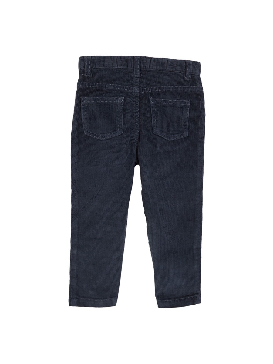 Pantalon 5 Bolsillos De Pana Petroleo