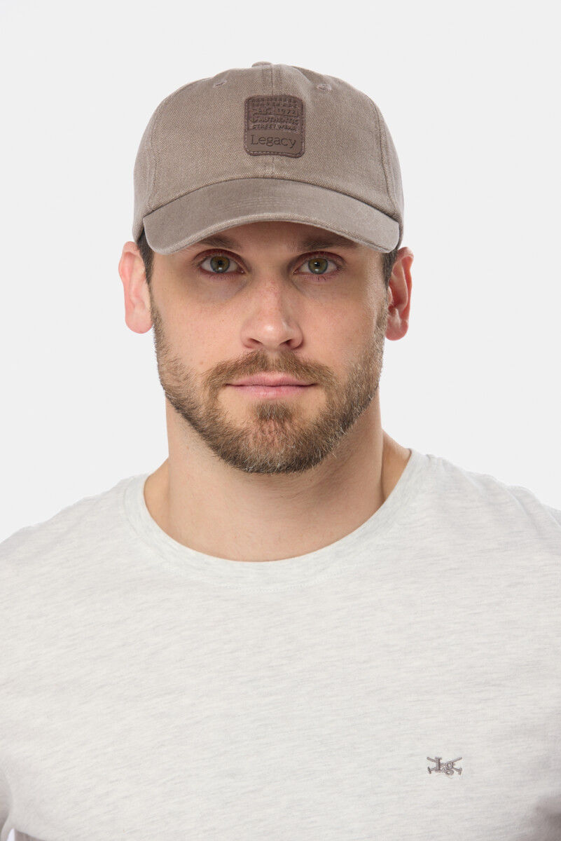 GORRO VISERA DE LONA - Beige 