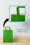 Bolsa lisa acuario 22x10x30 cm VERDE