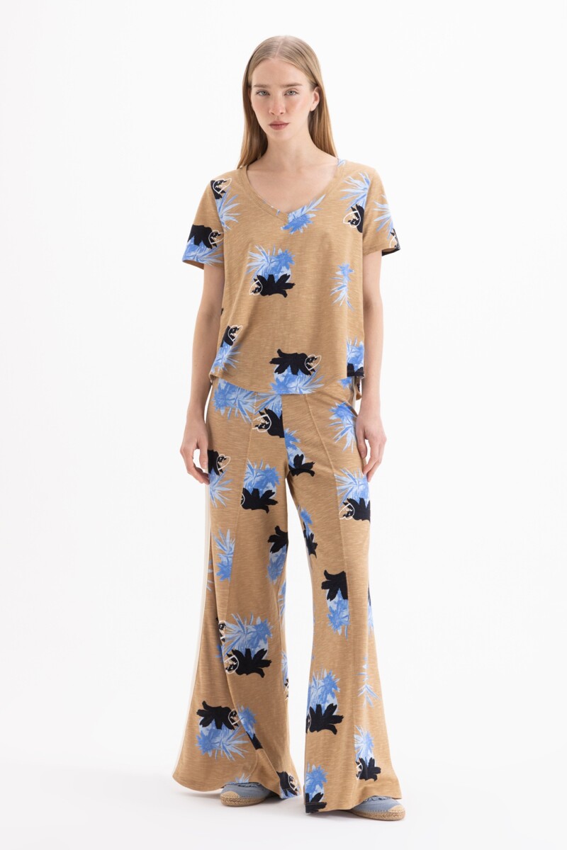 PANTALON CRISTAL Camel