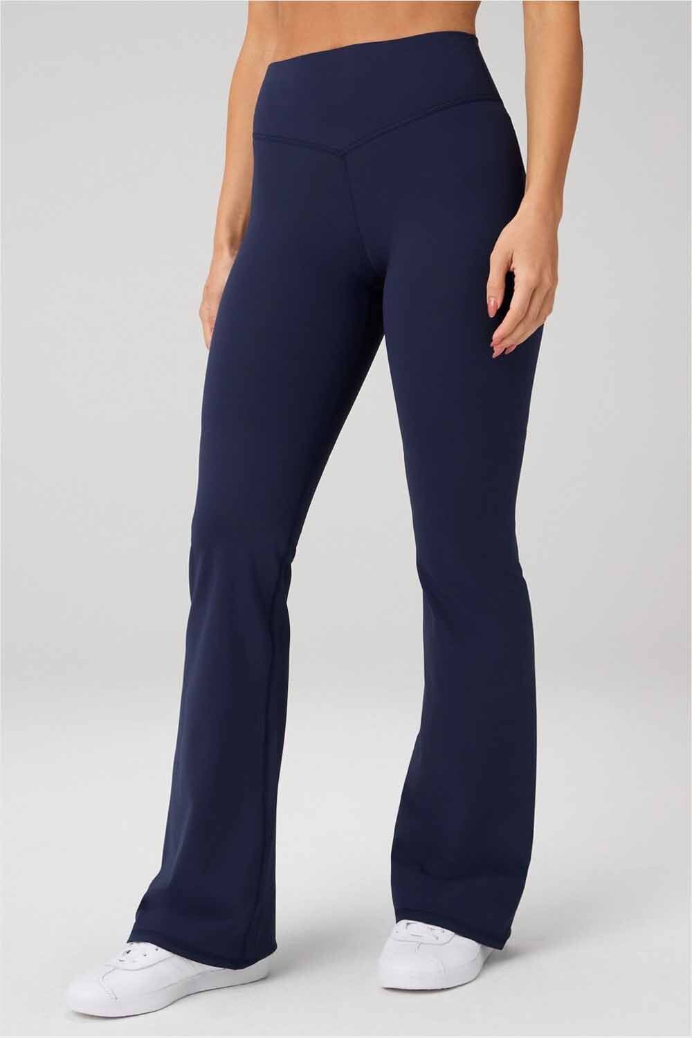 Pantalón Pureluxe High-Waisted Tlc Kick Flare Mujer Deep Navy