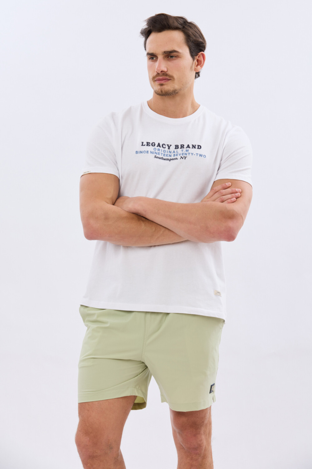 SHORT DE BAÑO LISO Verde
