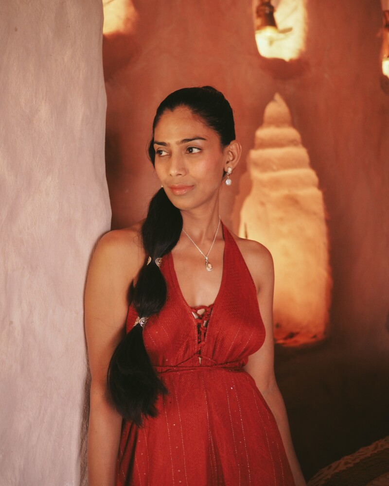 vestido aila Terracota