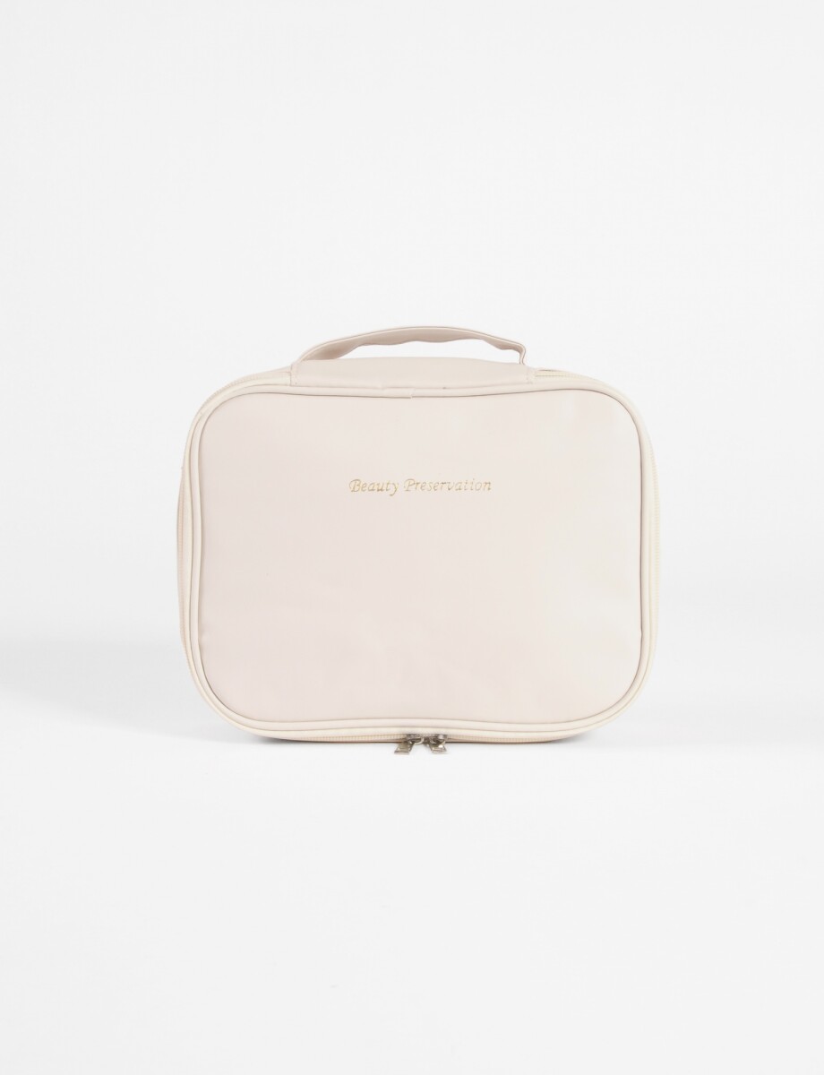 Estuche organizador make up - beige 