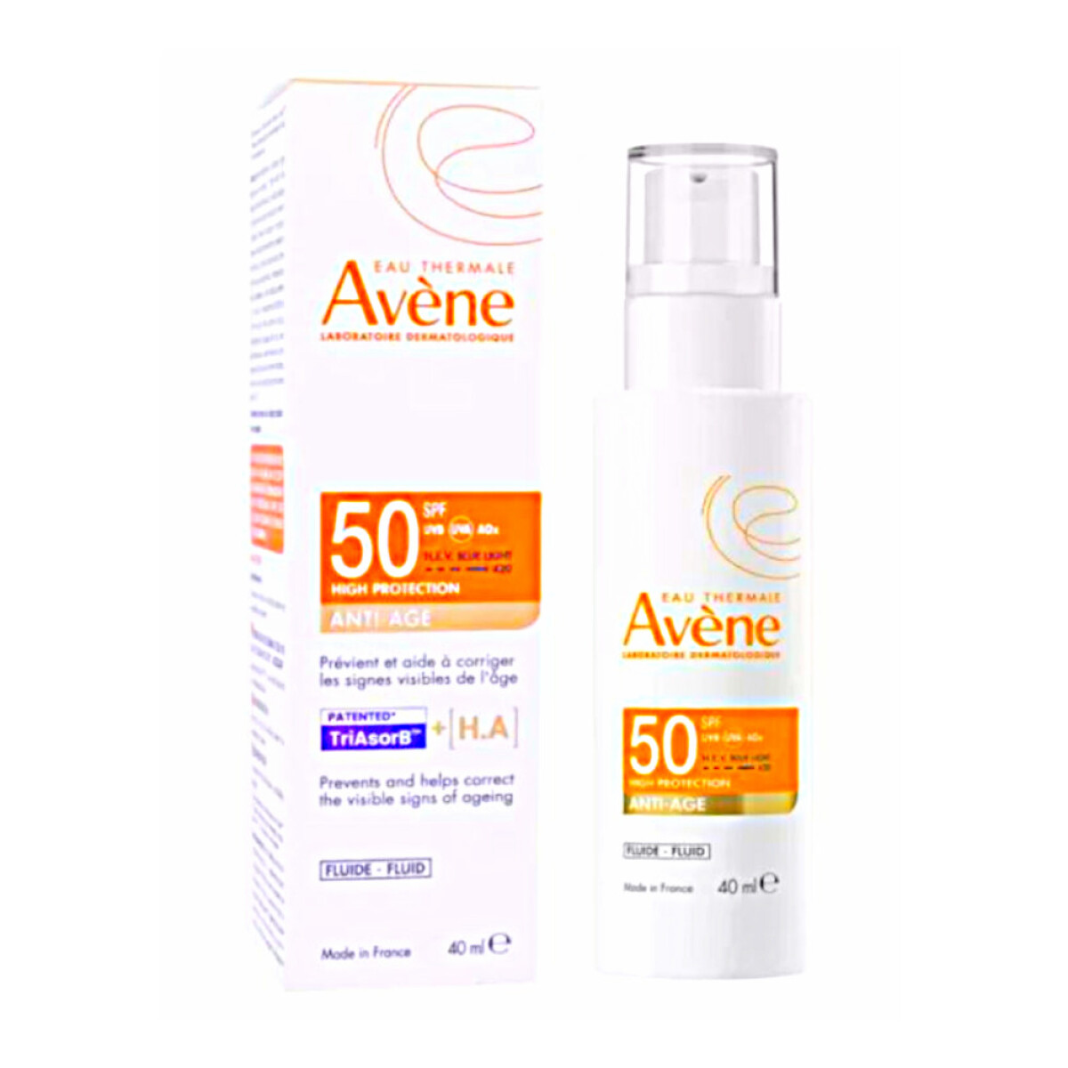 AVENE SOLAR FLUIDO ANTI-EDAD SPF50 40ML 