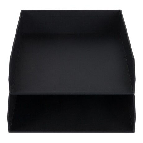 SET 2 BANDEJAS ESCRITORIO POLIESTER NEGRO HAKAN
