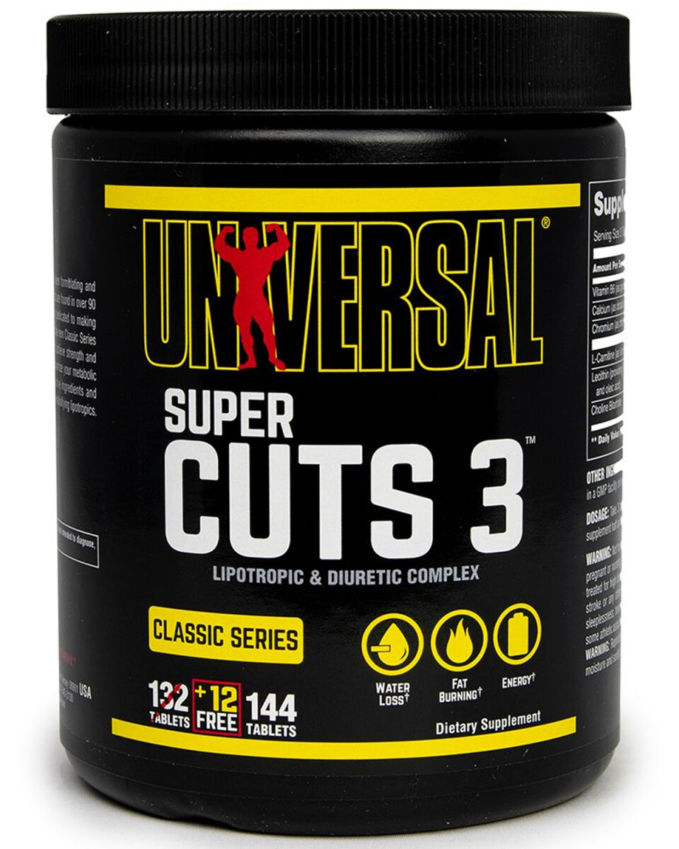 Suplemento Universal Super Cuts 3 x144 cápsulas 