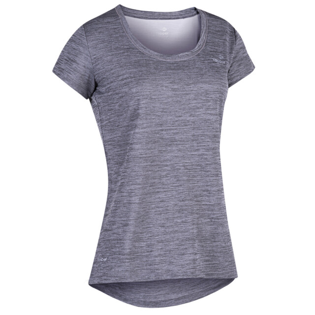 Remera de Mujer Topper Basic Woman Gris Melange