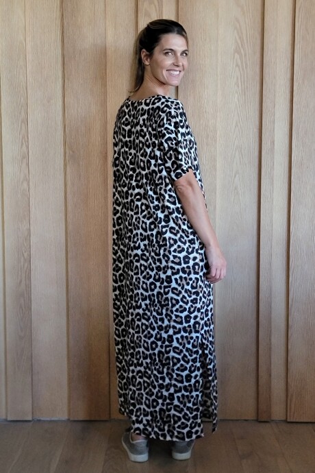 Vestido hibisco Animal Print