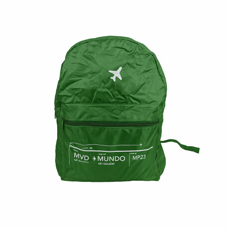 Mochila plegable para viajar Verde