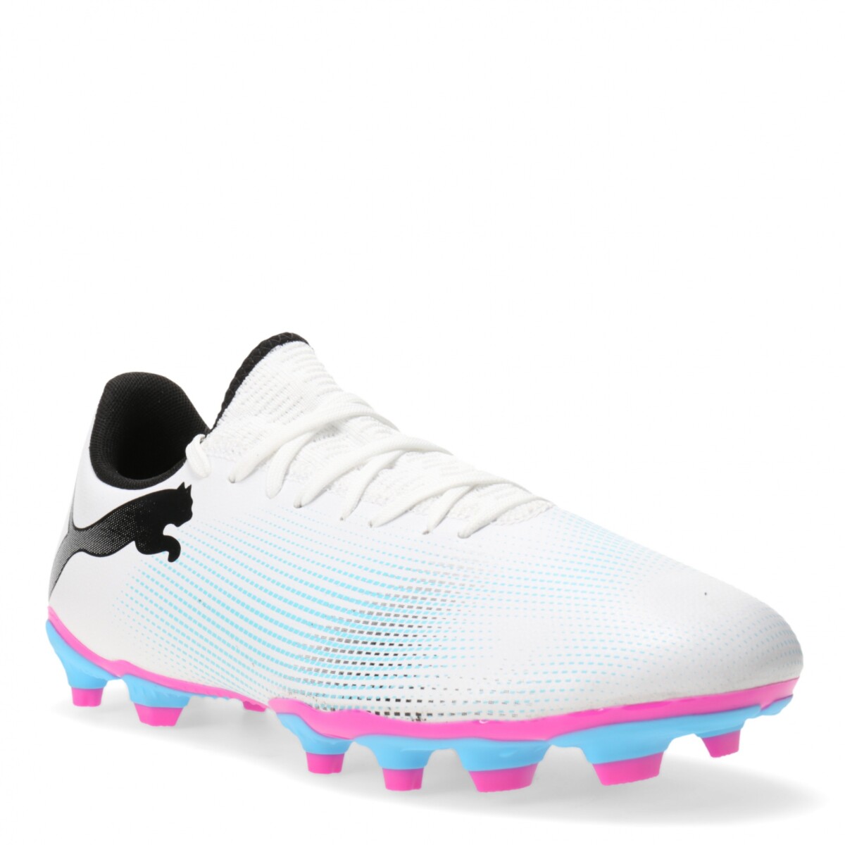 Championes de Hombre Puma Future 7 Play Puma - Blanco - Negro - Celeste 