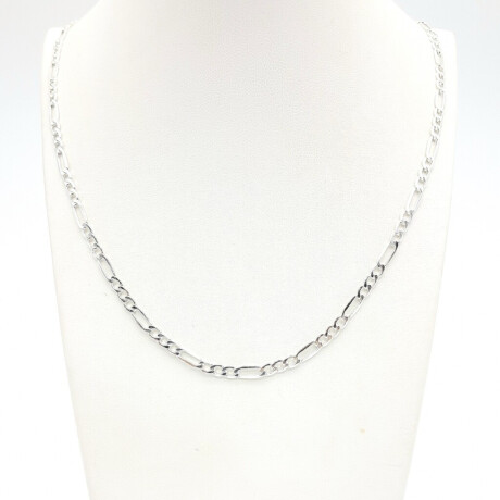 Cadena de Plata 925 Figaro Largo 45 cm