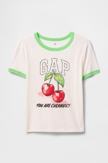 Remera Logo Gap Niña Julep Green
