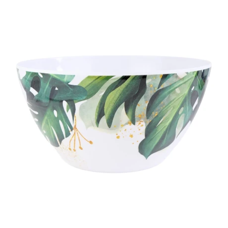 Bowl de melamina linea hoja verde Bowl de melamina linea hoja verde
