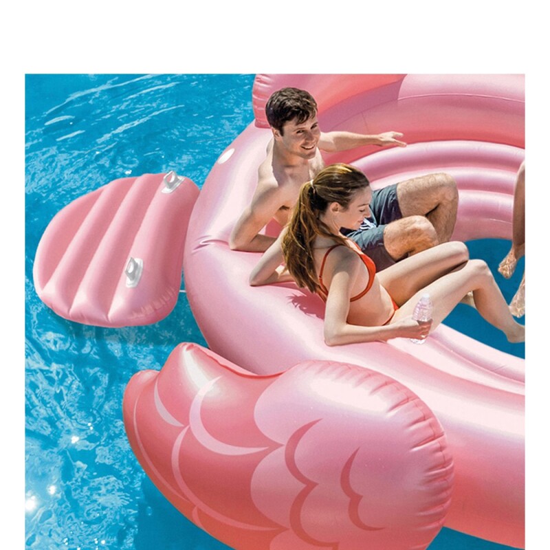 INTEX MEGA FIESTA FLOTANTE FLAMINGO PARA 4 PERSONAS 358 X 315 X 163 CMS Intex Mega Fiesta Flotante Flamingo Para 4 Personas 358 X 315 X 163 Cms