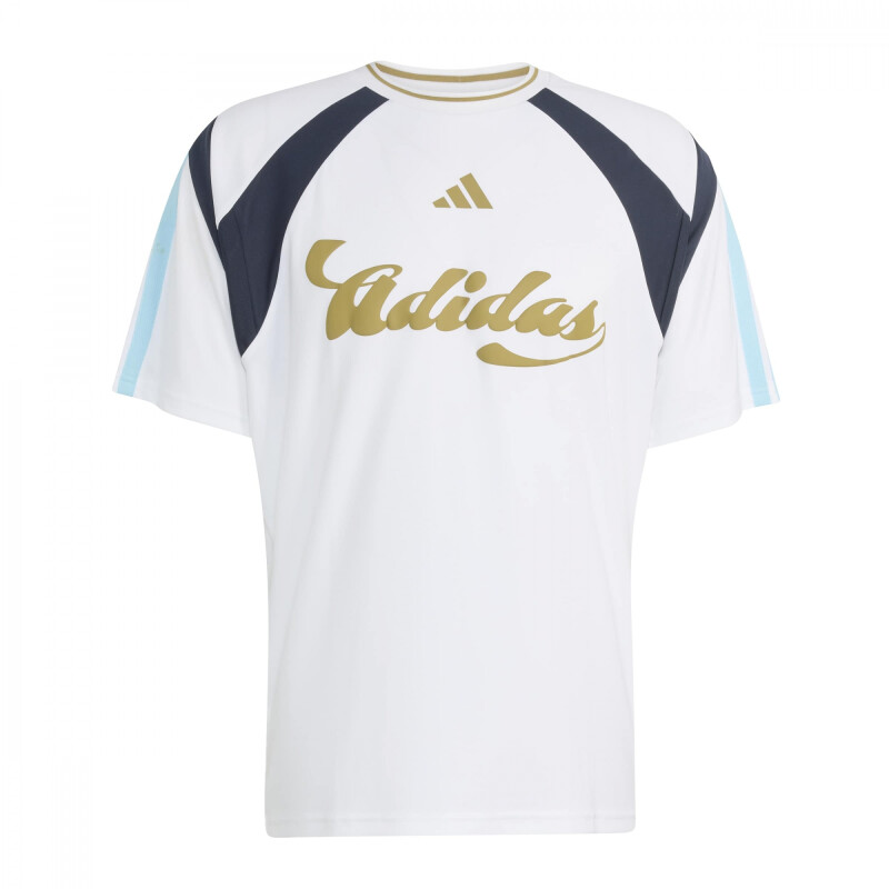 REMERA ADIDAS M TIRO NP TEE HOMBRE KB6145 Blanco-azul