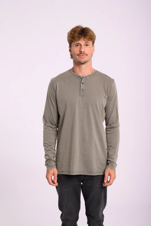 Remera manga larga Gris