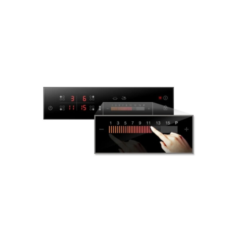 Anafe Eléctrico Samsung 60 cm 4 Zonas Vitrocerámico Vidrio Negro