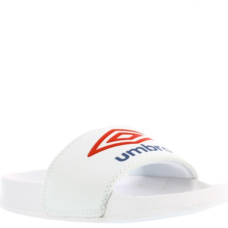 Chanclas Infantiles Umbro Locker Room Blanco - Rojo - Azul Marino
