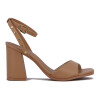 Ramarim Sandalia Con Pulsera Taco Cuadrado Forrado Kaki
