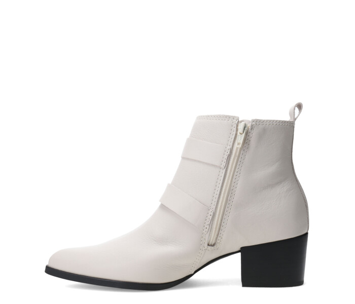 Bota caña baja con hebillas 349310 Offwhite