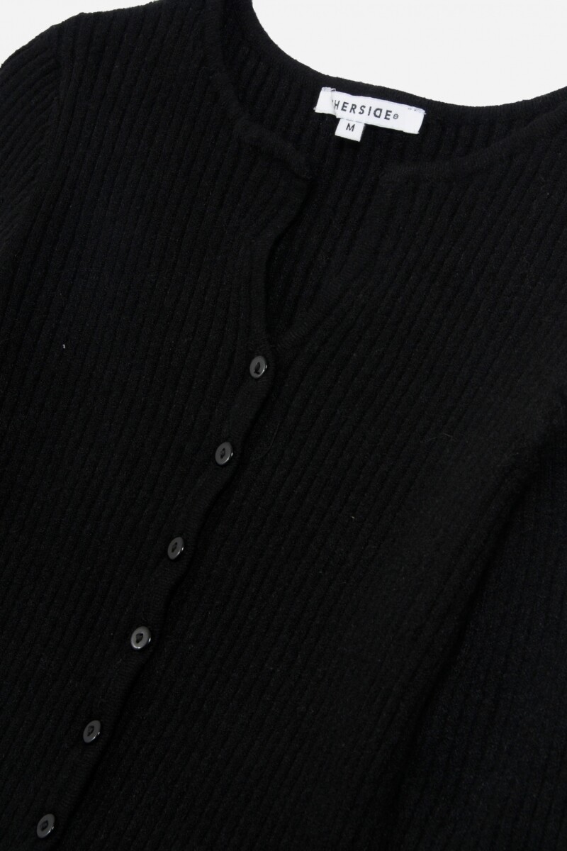 Cardigan clásico NEGRO