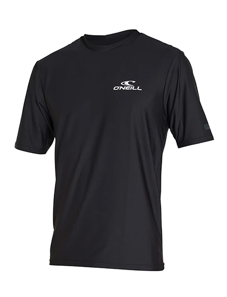 Lycra Híbrida Reactor UV Rash Negro · Manga Corta