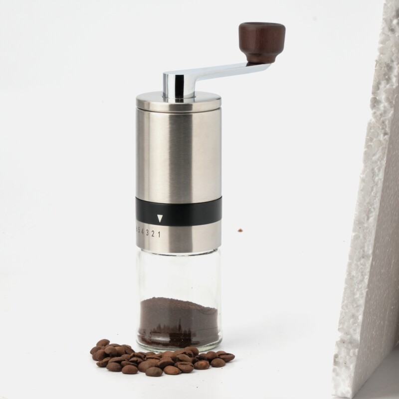 Molinillo café manual regulable 6 moliendas Ace Inox Silver