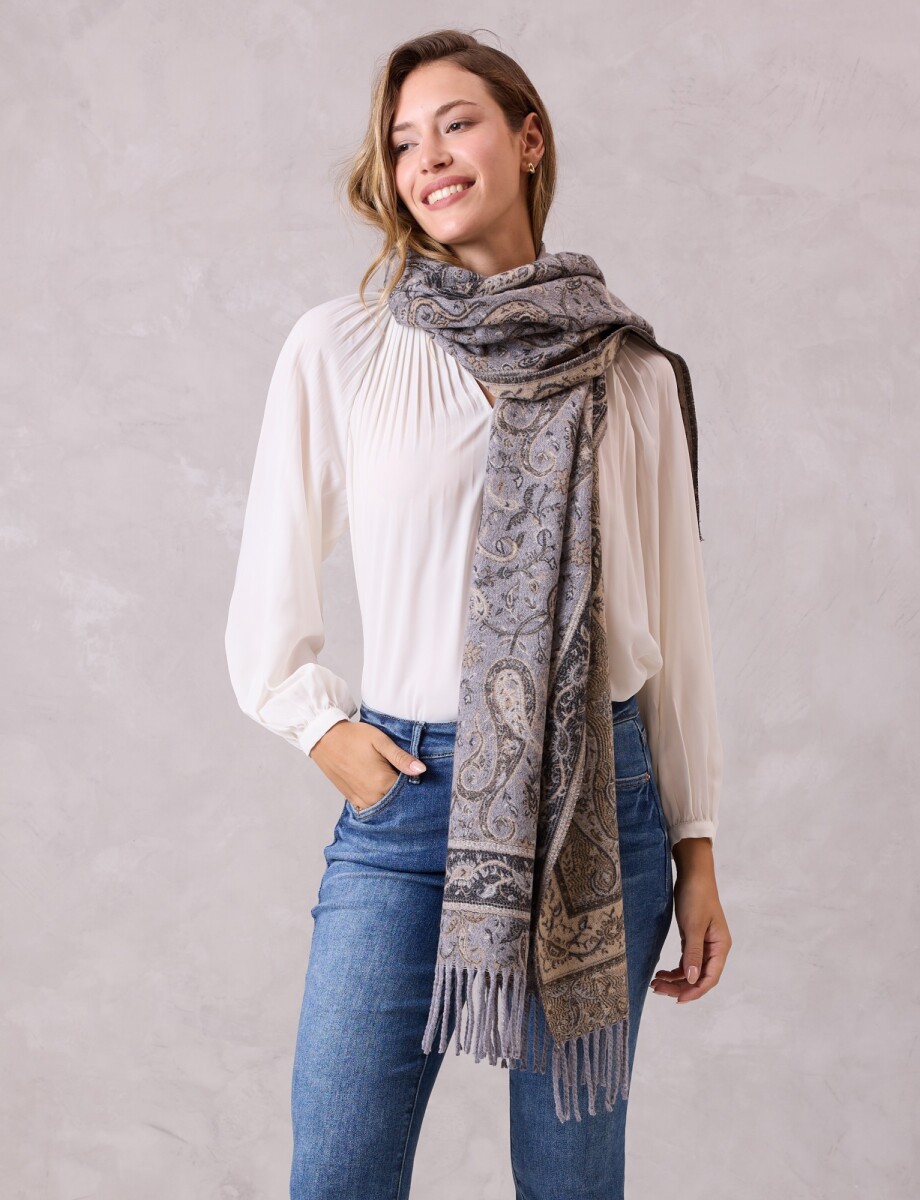 Bufandon Arabescos - Gris/multi 