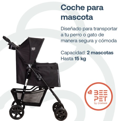 Coche para Mascota BRAVO de BEEPET Negro Coche para Mascota BRAVO de BEEPET Negro