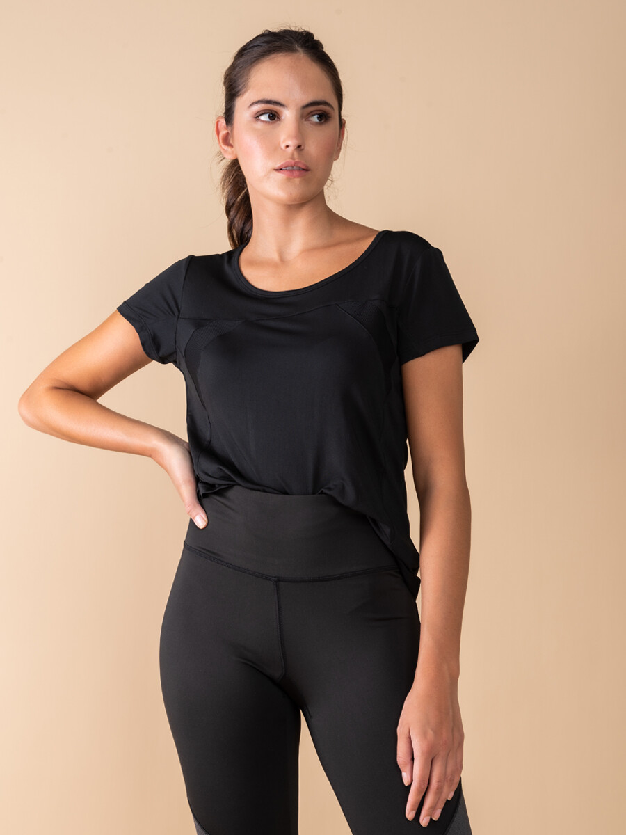 Remera fitness - Negro 