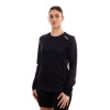 Remera Deportiva Manga Larga Mujer Diadora Humo Negro