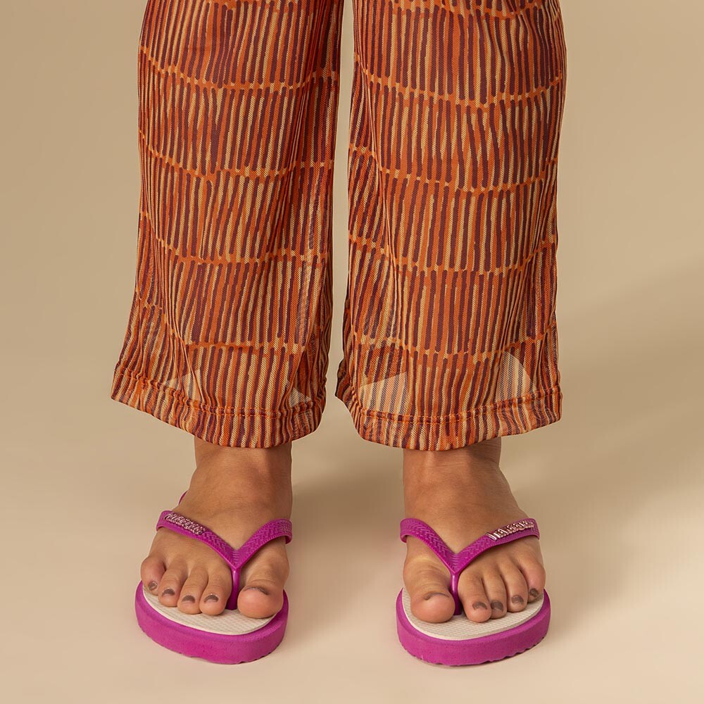 Sandalias Havaianas Top Point Fusion Mujer Rosa Gum/Beige Palha