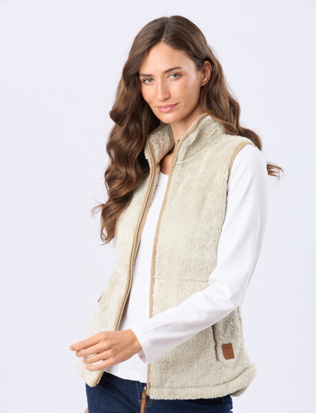 CHALECO SHERPA SUAVE Gris