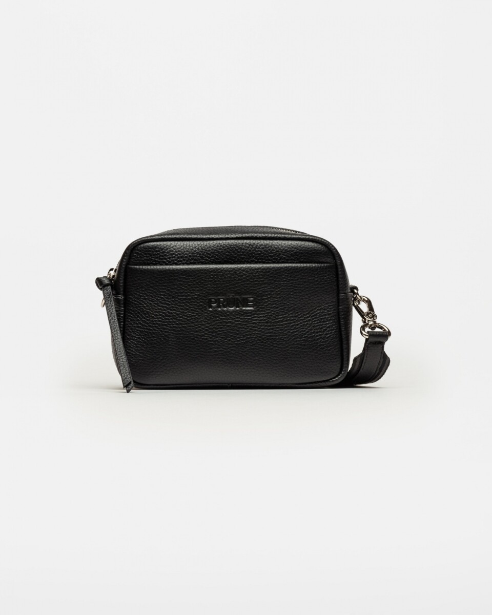 Bandolera Haze en cuero graneado - Negro 