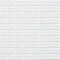 REVESTIMIENTO AUTO ADHESIVO 3D 70 X 77 CM X 3 MM - LADRILLO BLANCO REVESTIMIENTO AUTO ADHESIVO 3D 70 X 77 CM X 3 MM - LADRILLO BLANCO