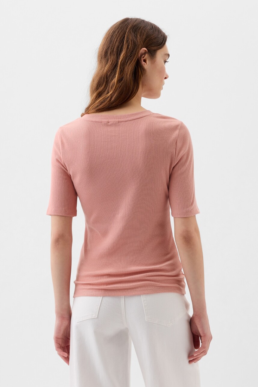 Remera Manga Corta Con Botones Mujer Pink Rosette 16-1518