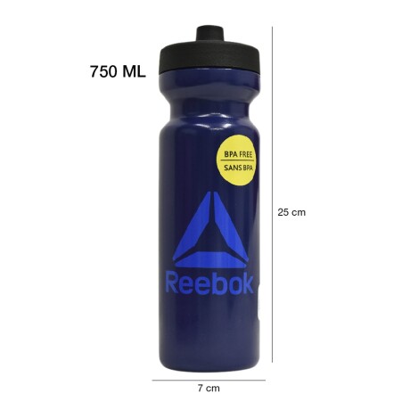 Botella Deportiva Reebok Found Bottle 750ml Caramañola Agua Azul Oscuro/azul Claro