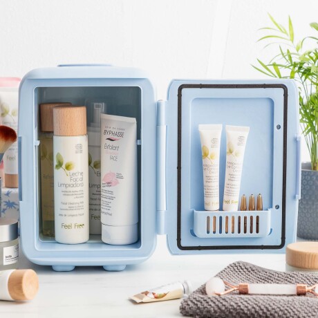 MINI REFRIGERADOR COSMÉTICOS POLIPROPILENO AZUL INNOVAGOODS