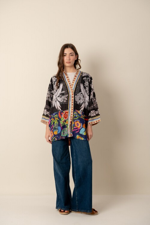 Kimono reversible en seda Johnny Was Kimono reversible en seda Johnny Was