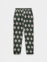Pantalón Fluido Estampado verde